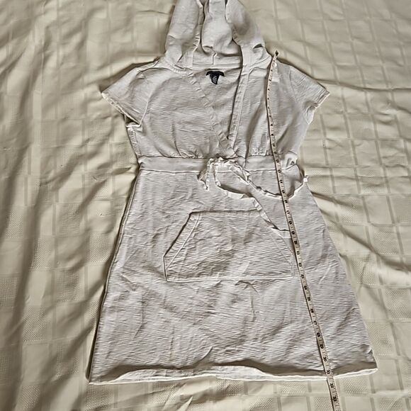 Tommy Hilfiger Women's Swim Cover-Up Mini Dress With Hoodie Small White - Picture 9 of 12